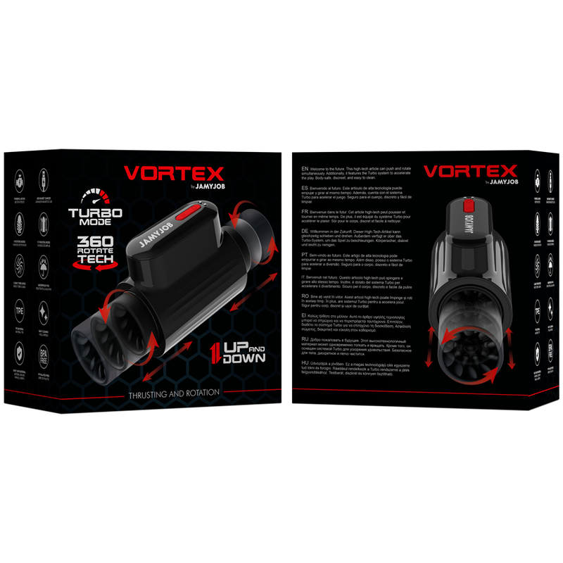 JAMYJOB - VORTEX-STOß- UND 360-DREHBARER TECH-TURBO-MODUS-MASTURBATOR – Masturbator Bild 13