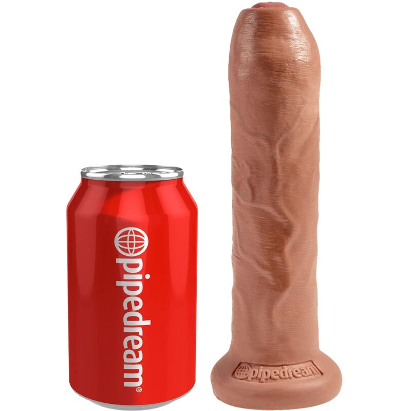 KING COCK - UNGESCHNITTENER REALISTISCHER PENIS 17.8 CM KARAMELL für sinnliche und diskrete Momente