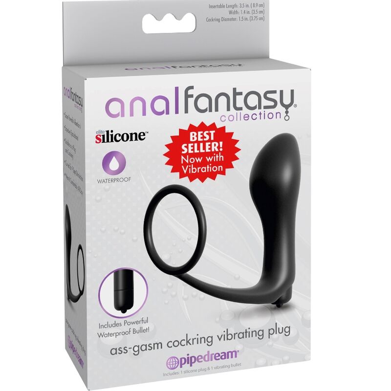 ANAL FANTASY ELITE COLLECTION - ASS-GASM COCKRING VIBRATOR PLUG hochwertige Produktabbildung