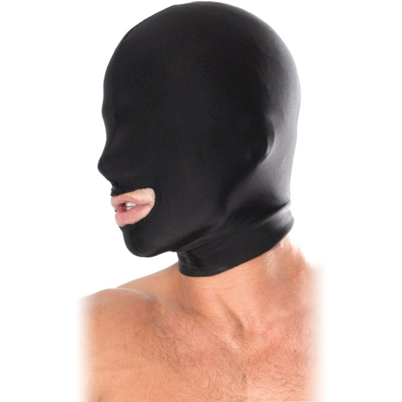 Haube mit offenem Mund Schwarz – Fetisch, BDSM & Bondage | Secret Pulse Produktansicht und Details