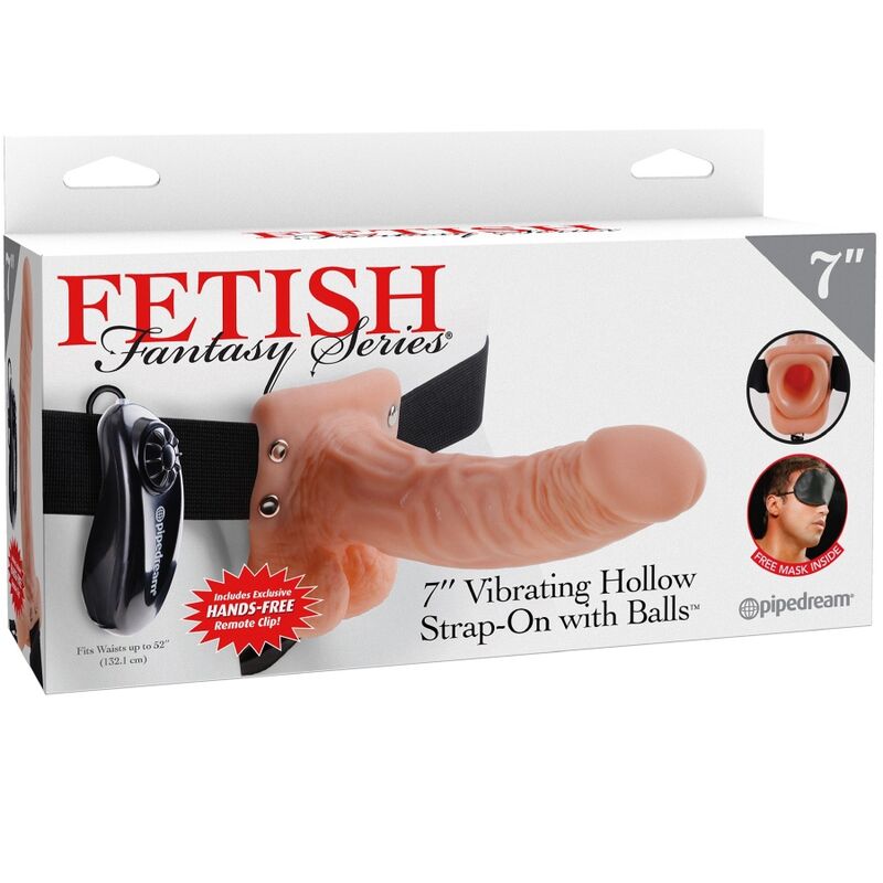 FETISH FANTASY SERIES - VERSTELLBARES GURT MIT FERNBEDIENUNG, REALISTISCHER PENIS MIT HODEN 17,8 CM – realistischer Dildo Bild 12
