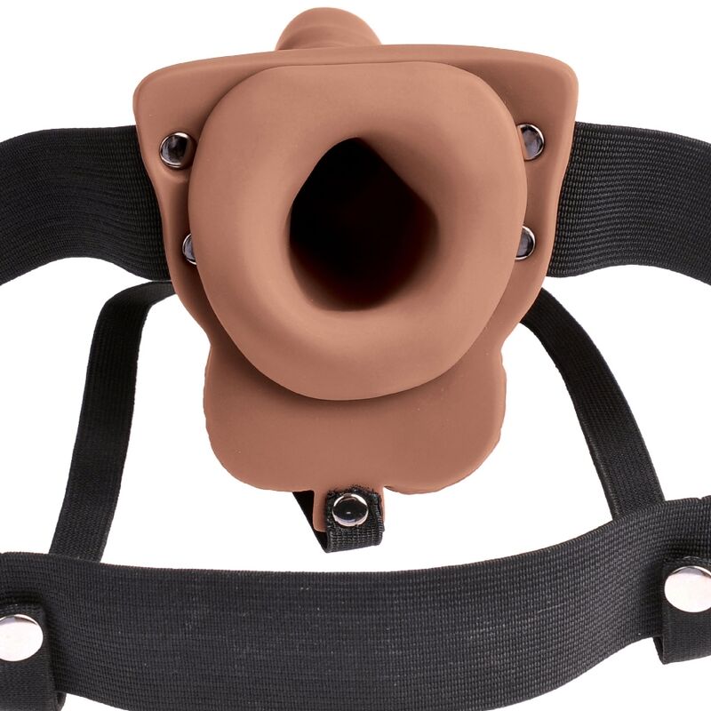 FETISH FANTASY SERIES - VERSTELLBARES GURT REALISTISCHER PENIS MIT WIEDERAUFLADBAREN HODEN UND VIBRATOR 15 CM – realistischer Dildo Bild 8
