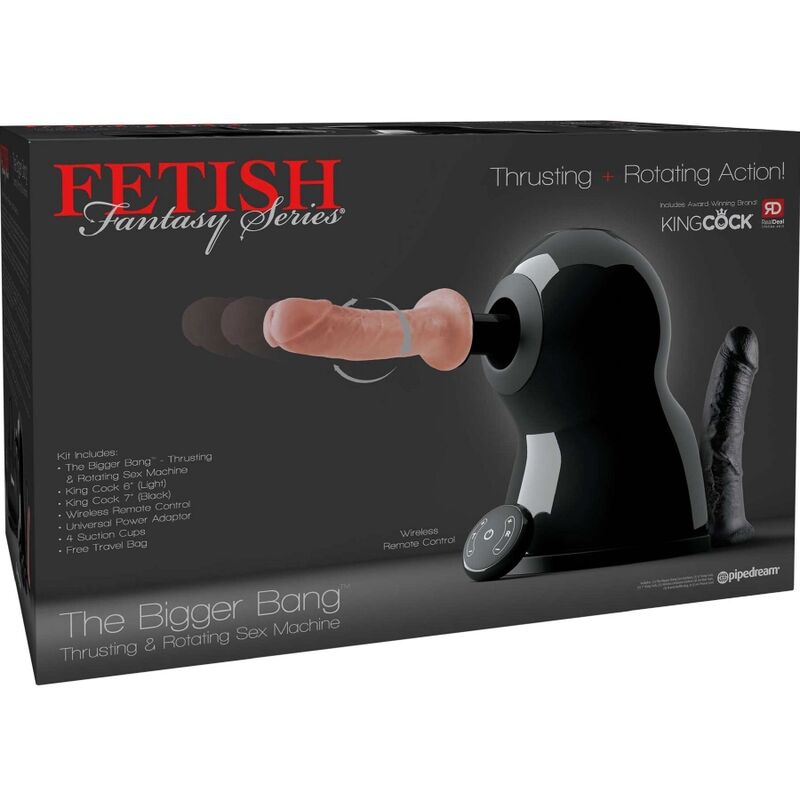 Fetish Fantasy Bigger Bang Sexmaschine – Rotation & Stoßfunktion, Fernbedienung – BDSM-Zubehör Bild 14
