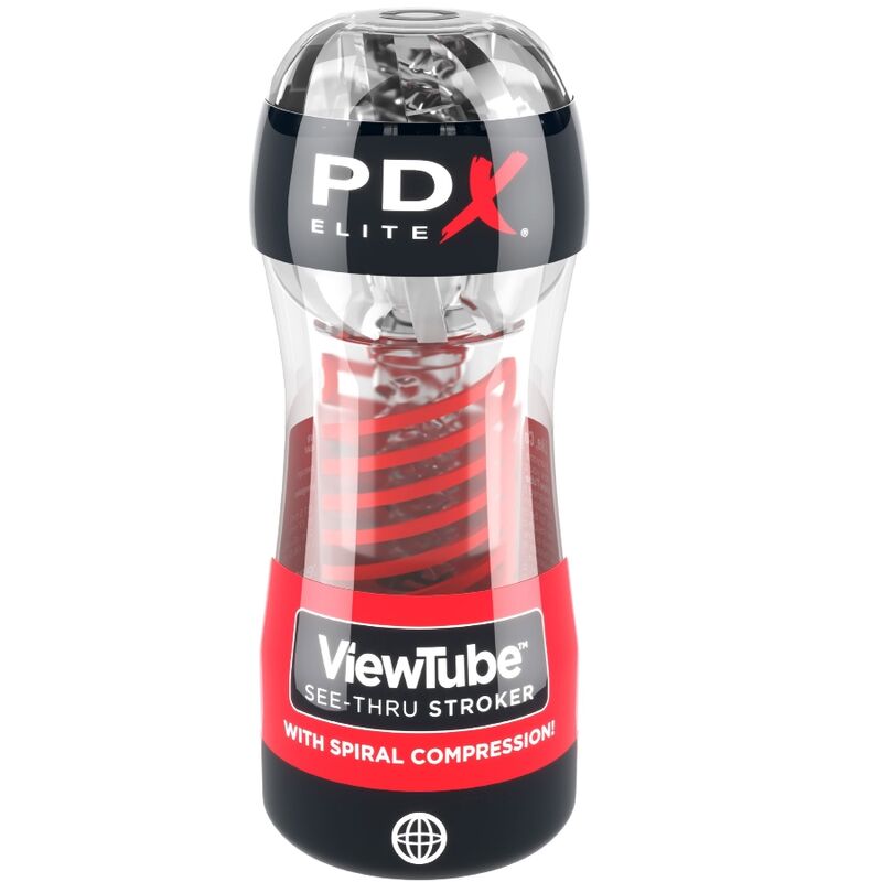 PDX ELITE - STROKER VIEWTUBE 2 SPIRALKOMPRESSION TRANSPARENT Masturbator diskret online kaufen