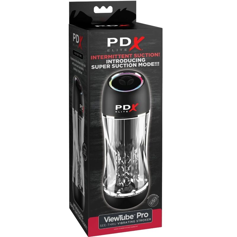 PDX ELITE - STROKER VIEWTUBE PRO VIBRATOR TRANSPARENT Masturbator diskret online kaufen