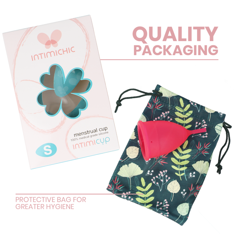 INTIMICHIC - MENSTRUAL CUP MEDIZINISCHES SILIKON - GRÖSSE S – Intimhygiene Bild 2