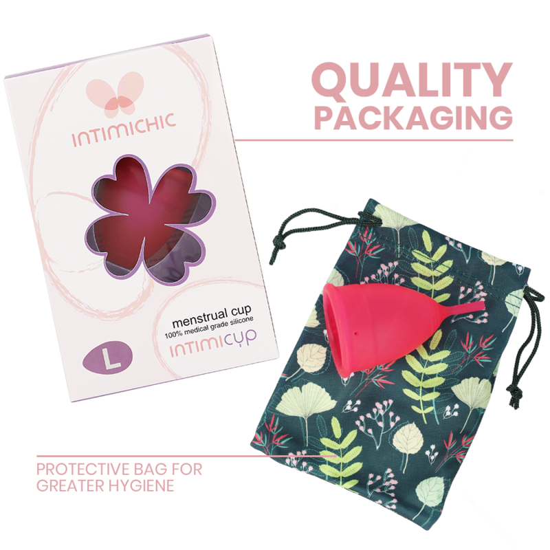INTIMICHIC - MENSTRUAL CUP MEDIZINISCHES SILIKON - GRÖSSE L – Intimhygiene Bild 2