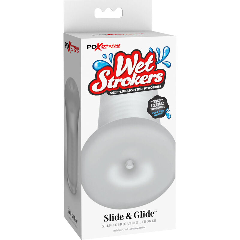 FETISH FANTASY EXTREME - TRANSPARENTER SLIDE & GLIDE SILIKON-MASTURBADOR FÜR MÄNNER – Intimkosmetik Bild 8