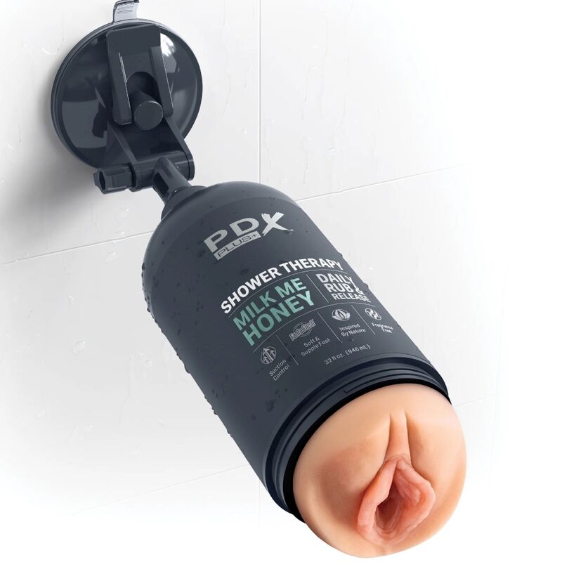 PDX PLUS - STROKER MASTURBATOR DISKRETES FLASCHENDESIGN MILK ME HONEY SHAMPOO – Masturbator Bild 3
