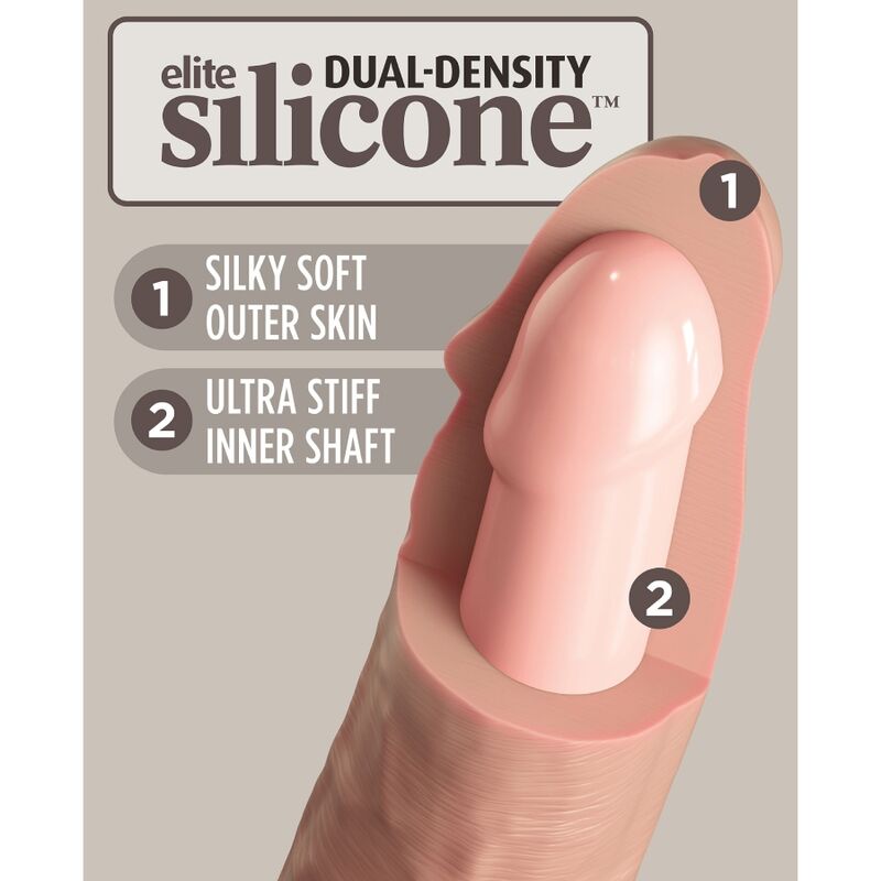 KING COCK - ELITE REALISTISCHER SILIKONDILDO 28 CM – realistischer Dildo Bild 6