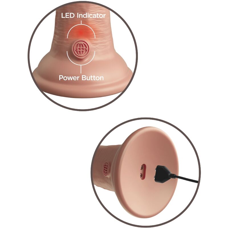 KING COCK - ELITE REALISTISCHER DILDO MIT VIBRATION UND SILIKON 15.2 CM – realistischer Dildo Bild 10
