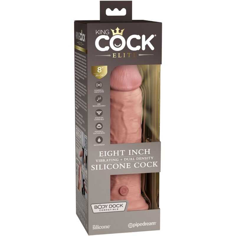 King Cock Elite Realistischer Dildo 20,3 cm – Vibrator aus Silikon – realistischer Dildo Bild 9