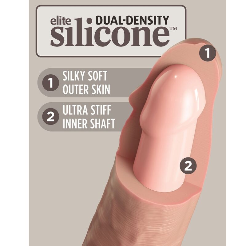 King Cock – Elite Verstellbarer Gurt mit Dildo (15,2 cm) für Anfänger – Dildo Bild 19
