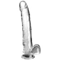 King Cock Clear Dildo 24,8 cm – Transparent mit Hoden und Saugnapf Dildo diskret online kaufen