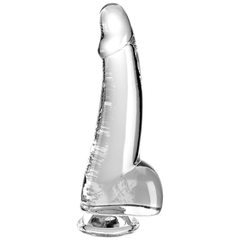 KING COCK - CLEAR DILDO MIT HODEN 15.2 CM TRANSPARENT Produktansicht und Details
