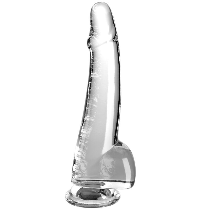 KING COCK - CLEAR DILDO MIT HODEN 19 CM TRANSPARENT Dildo diskret online kaufen