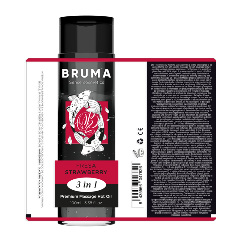 BRUMA Premium Massageöl Erdbeere – Wärmeeffekt 100 ml Massageöl diskret online kaufen
