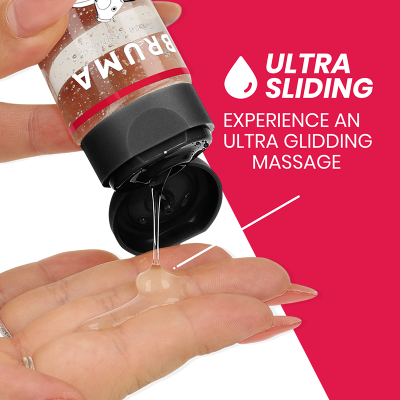 BRUMA Premium Massageöl Erdbeere – Wärmeeffekt 100 ml Produktansicht und Details