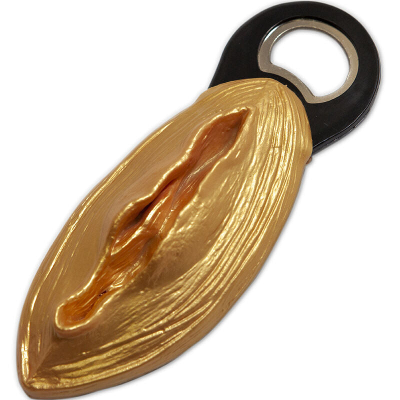 DIABLO PICANTE - SCHWARZ-GOLDENER ÖFFNER IN VAGINAFORM Produktansicht und Details