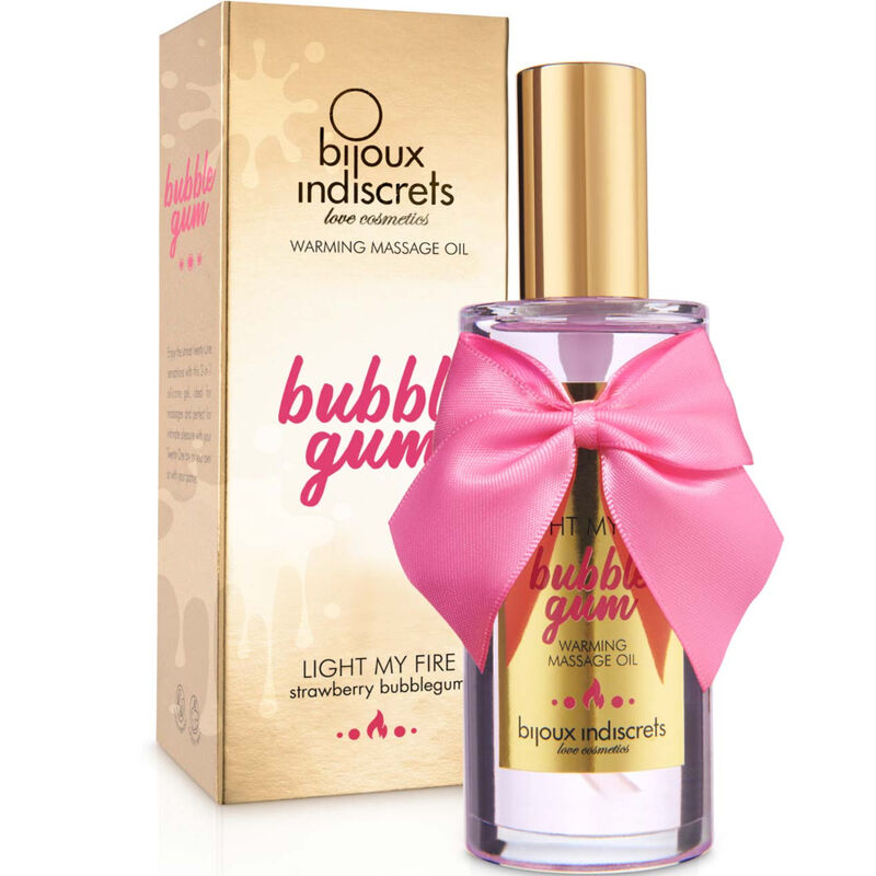 BIJOUX - INDISCRETS LIGHT MY FIRE MASSAGEÖL WRMEEFFEKT GUM-GESCHMACK für sinnliche und diskrete Momente