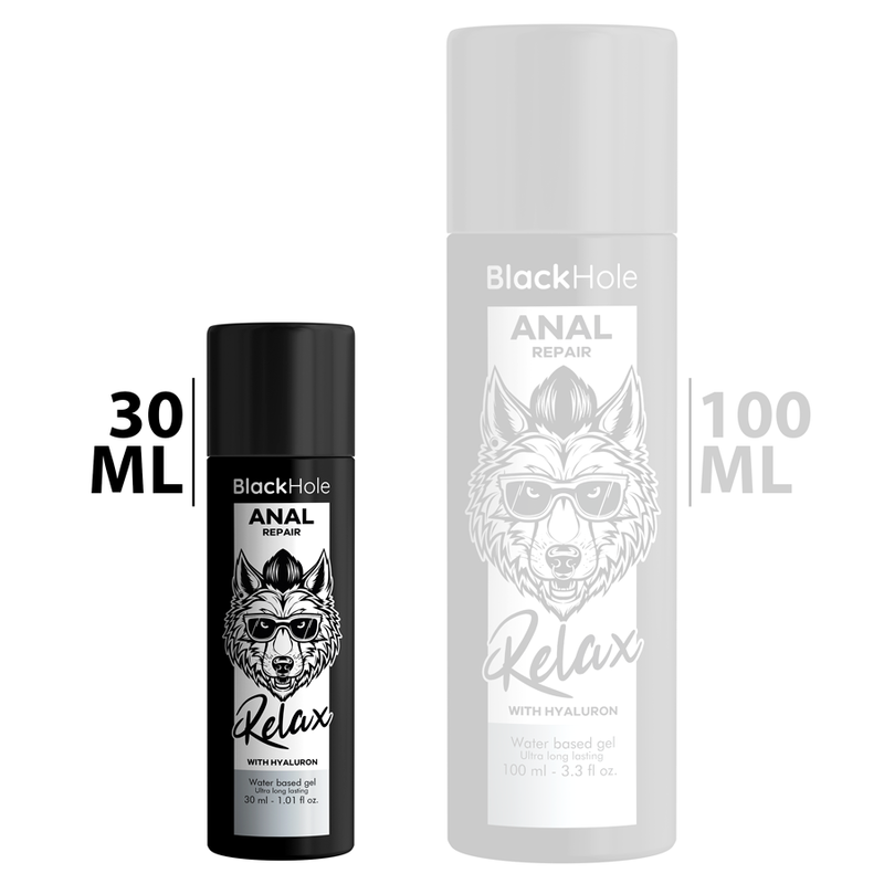 BLACK HOLE - ANAL REPAIR WASSERBASIERTE ENTSPANNUNG MIT HYALURON 30 ML Produktansicht und Details
