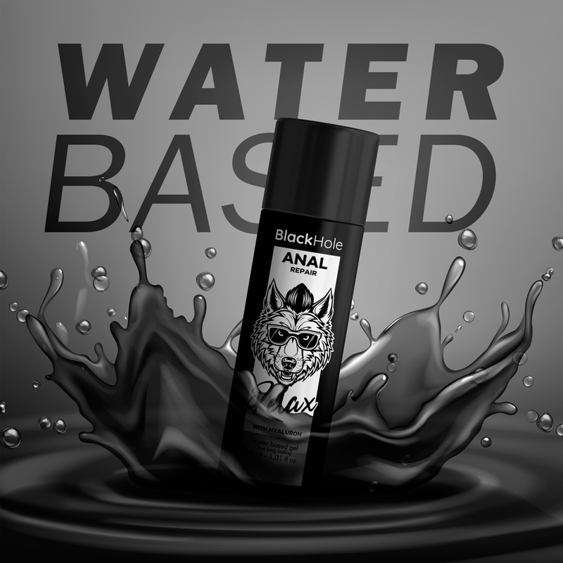 BLACK HOLE - ANAL REPAIR WASSERBASIERTE ENTSPANNUNG MIT HYALURON 30 ML für sinnliche und diskrete Momente