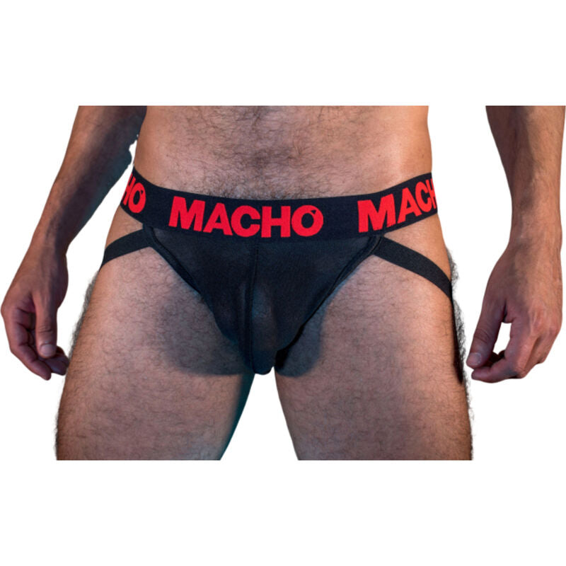 MACHO - MX26X2 JOCK SCHWARZ/ROT L – Erotik-Zubehör Bild 1