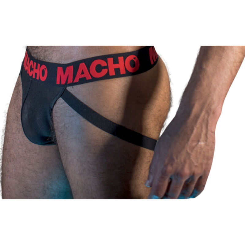 MACHO - MX26X2 JOCK SCHWARZ/ROT L – Erotik-Zubehör Bild 2