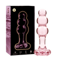 NEBULA SERIES BY IBIZA - MODELL 1 ANALPLUG BOROSILIKATGLAS ROSA 10.5 CM -O- 3 CM – Analplug Bild 1