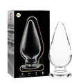 NEBULA SERIES BY IBIZA - MODELL 4 ANALPLUG BOROSILIKATGLAS KLAR 11 CM -O- 5 CM – Analplug Bild 1