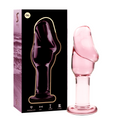NEBULA SERIES BY IBIZA - MODELL 6 ANALPLUG BOROSILIKATGLAS ROSA 12.5 CM -O- 4 CM Analplug diskret online kaufen