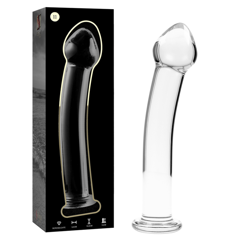 NEBULA SERIES BY IBIZA - MODELL 11 DILDO BOROSILIKATGLAS KLAR 16 CM -O- 3 CM Dildo diskret online kaufen