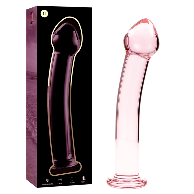 NEBULA Series by Ibiza – Modell 11 Dildo aus Borosilikatglas, Rosa, 16 cm – Dildo Bild 1