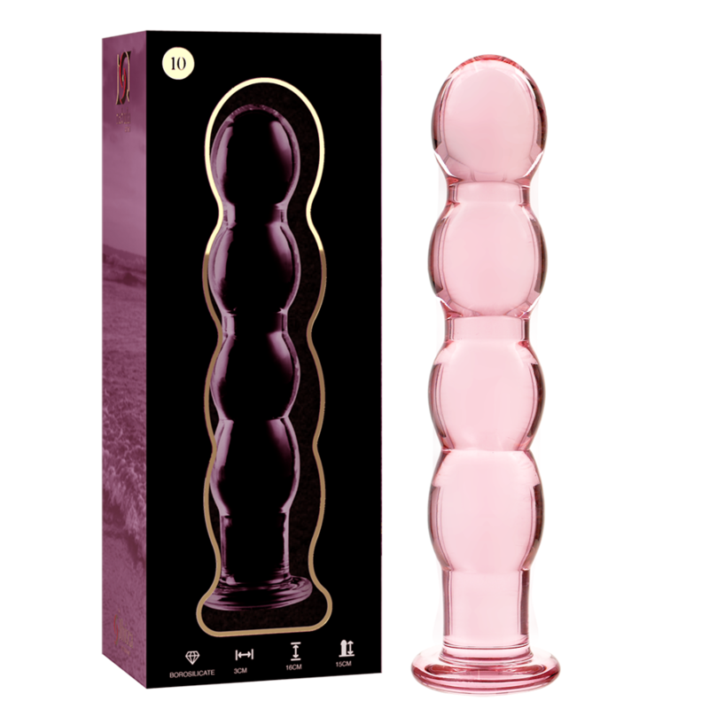NEBULA Series by Ibiza – Modell 10 Dildo aus Borosilikatglas, Rosa, 16,5 cm – Dildo Bild 1