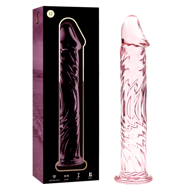 NEBULA Series by Ibiza – Modell 12 Dildo aus Borosilikatglas, Rosa, 17 cm – Dildo Bild 1