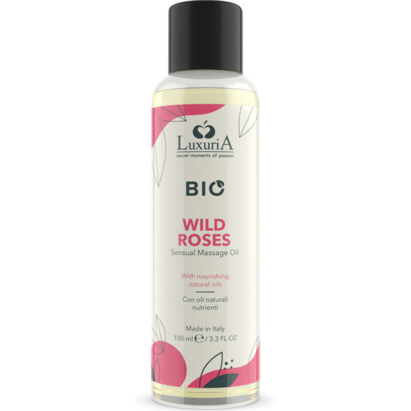 IntimateLine Luxuria Bio Wilde Rosen Massageöl 100 ml – Sinnlich & Hautfreundlich Massageöl diskret online kaufen