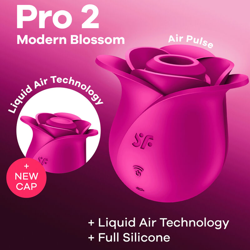 SATISFYER - AIR PULSE PRO 2 MODERNER BLOSSOM VIBRATOR – Klitorisstimulator Bild 16