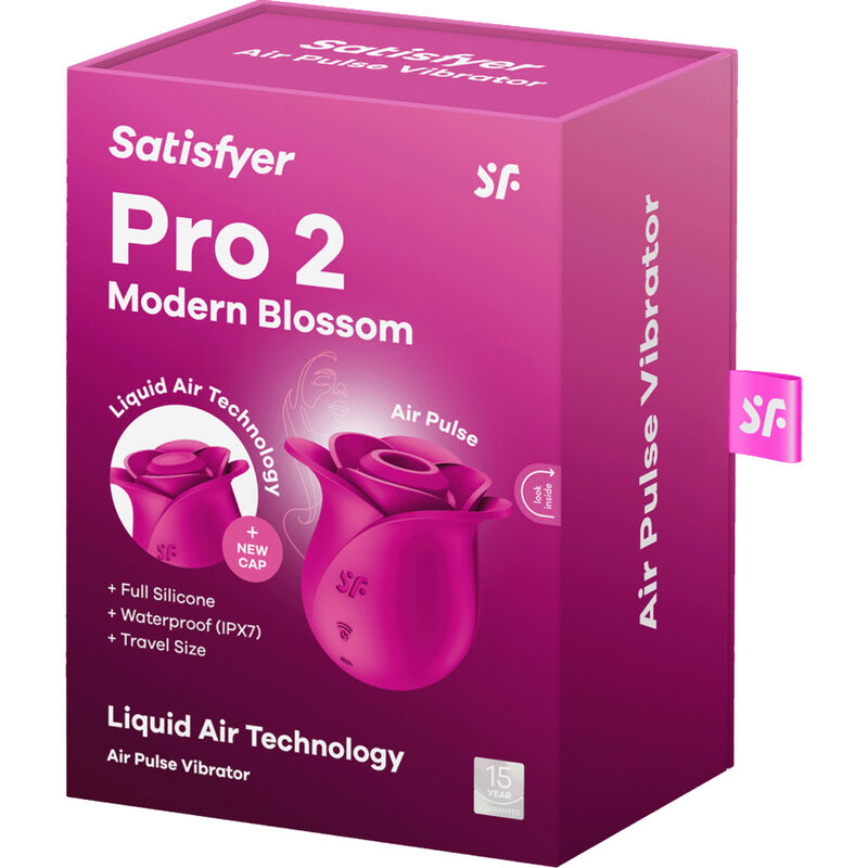 SATISFYER - AIR PULSE PRO 2 MODERNER BLOSSOM VIBRATOR – Klitorisstimulator Bild 14