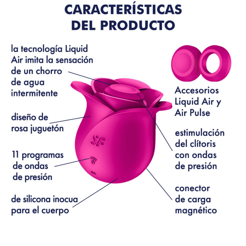 SATISFYER - AIR PULSE PRO 2 MODERNER BLOSSOM VIBRATOR – Klitorisstimulator Bild 12