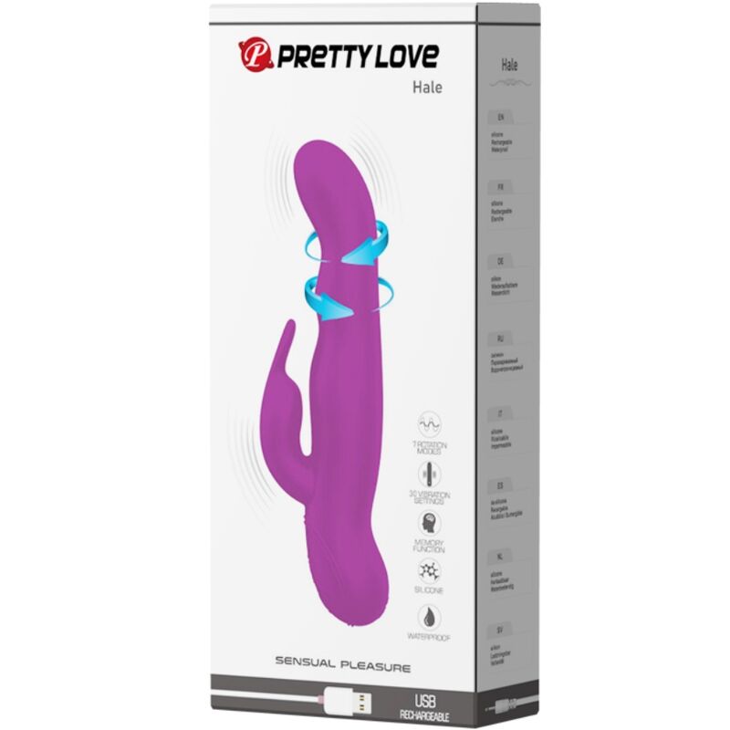 Pretty Love Hale Lilac – Vibrator & Rotator mit 30 Vibrations- und 7 Rotationsmodi für sinnliche Momente allein oder zu zweit