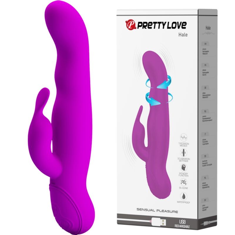 Pretty Love Hale Lilac – Vibrator & Rotator mit 30 Vibrations- und 7 Rotationsmodi für intensive Stimulation und Self-Love