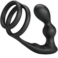 PRETTY LOVE - MARSHALL PENISRING MIT VIBRATORISCHEM ANALPLUG MIT FERNBEDIENUNG – Penisring Bild 1