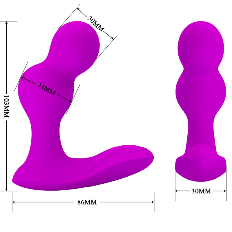PRETTY LOVE - TERRANCE ANAL VIBRATOR MASSAGER MIT FERNBEDIENUNG – Anal-Toy Bild 10