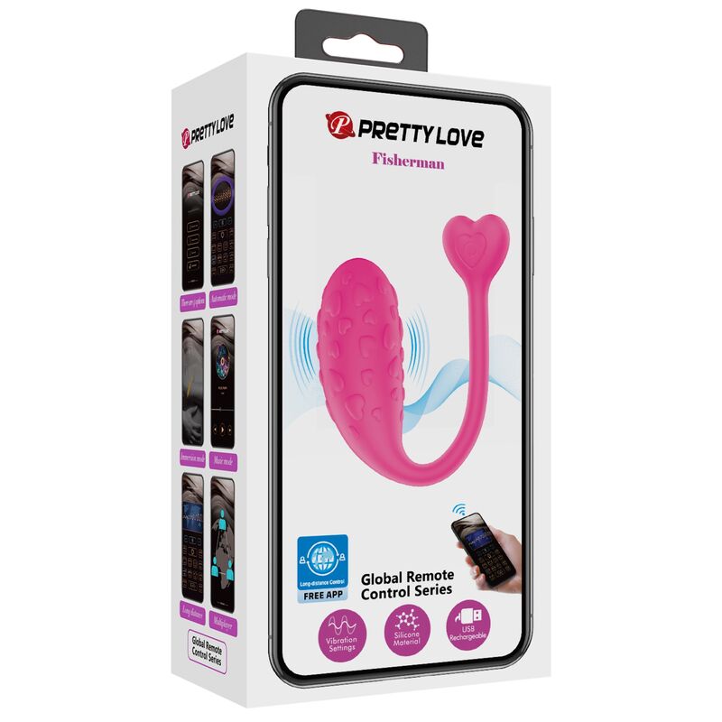 PRETTY LOVE - APP-GESTEUERTES ROSA FISHER-VIBRATIONS-EI – Erotik-Zubehör Bild 16