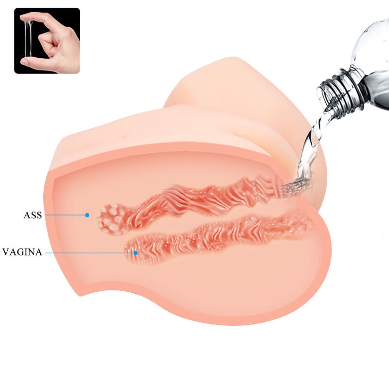 CRAZY BULL - REALISTISCHE VAGINA- UND ANUS-DOPPELVIBRATION – automatischer Masturbator Bild 11
