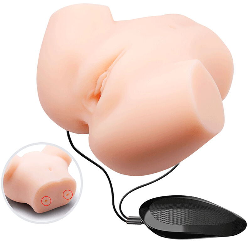 CRAZY BULL - REALISTISCHE VAGINA- UND ANUS-DOPPELVIBRATION – automatischer Masturbator Bild 2