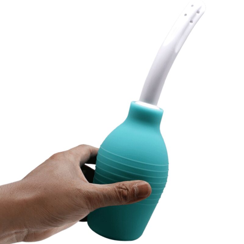 MR PLAY - ANAL-BIRNE-BLAUE GUMMI-DUSCHE – Anal-Toy Bild 6