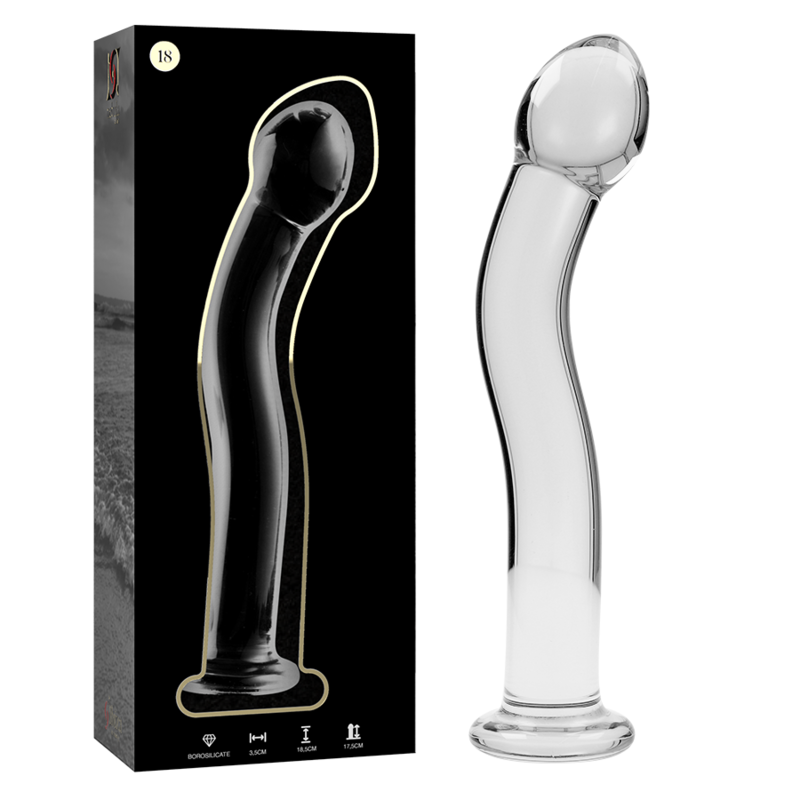 NEBULA Series by Ibiza – Modell 18 Dildo aus Borosilikatglas, Klar, 18,5 cm Dildo diskret online kaufen