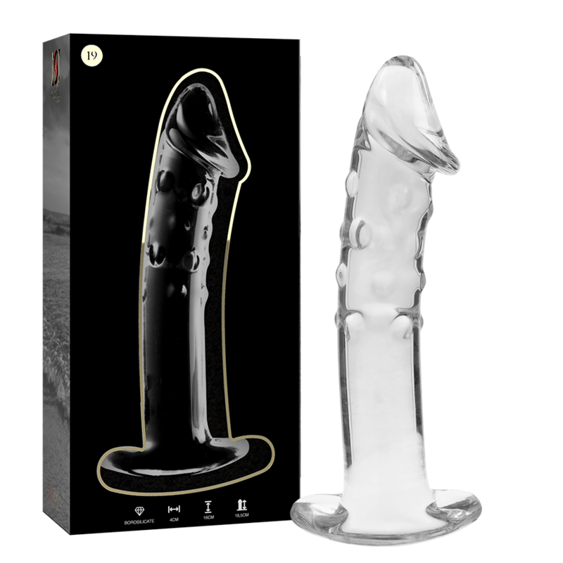NEBULA Series by Ibiza – Modell 19 Dildo aus Borosilikatglas, Klar, 18,5 cm – Dildo Bild 1