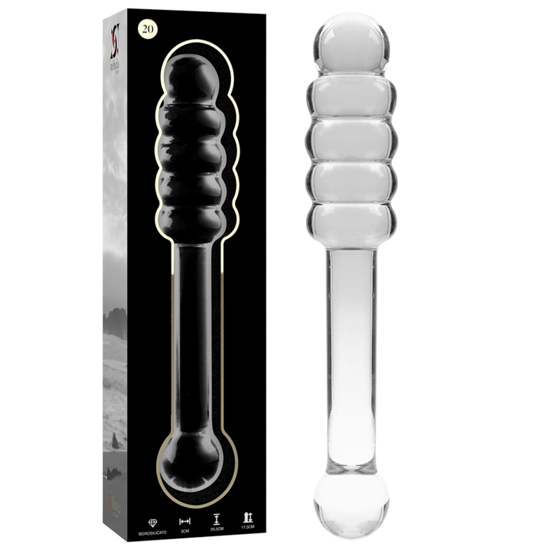 NEBULA Series by Ibiza – Modell 20 Dildo aus Borosilikatglas, Klar, 20,5 cm – Dildo Bild 2